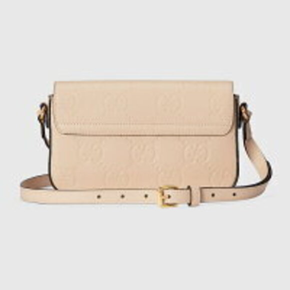 Gucci GG Super Shoulder Bag Beige Leather - Picture 3 of 5
